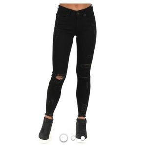 KanCan Black Distressed Skinny Jeans